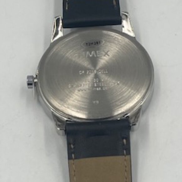 New Timex Easy Reader Watch Women’s Leather Band Silver-tone Case - Picture 6 of 7